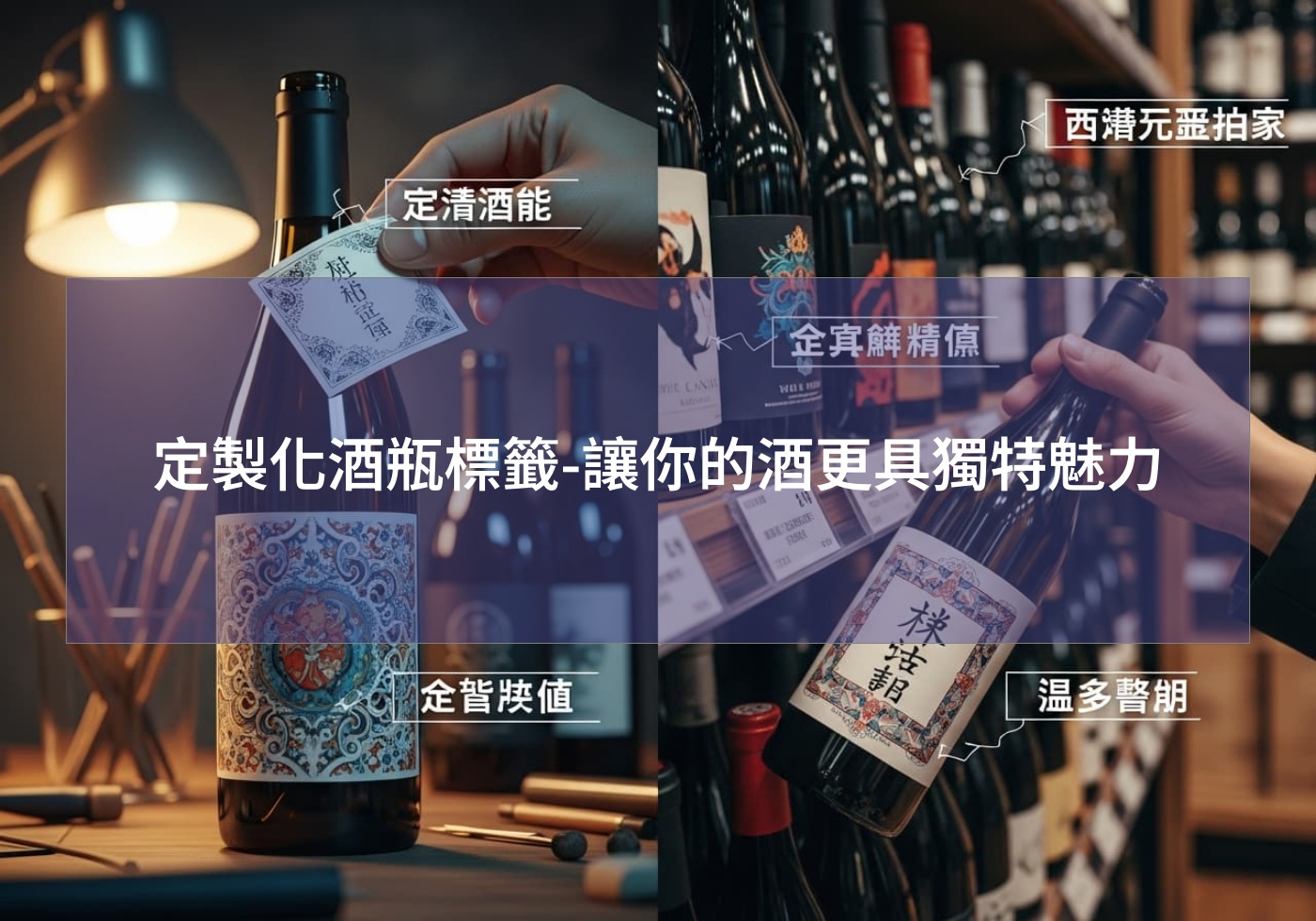 定製化酒瓶標籤-讓你的酒更具獨特魅力