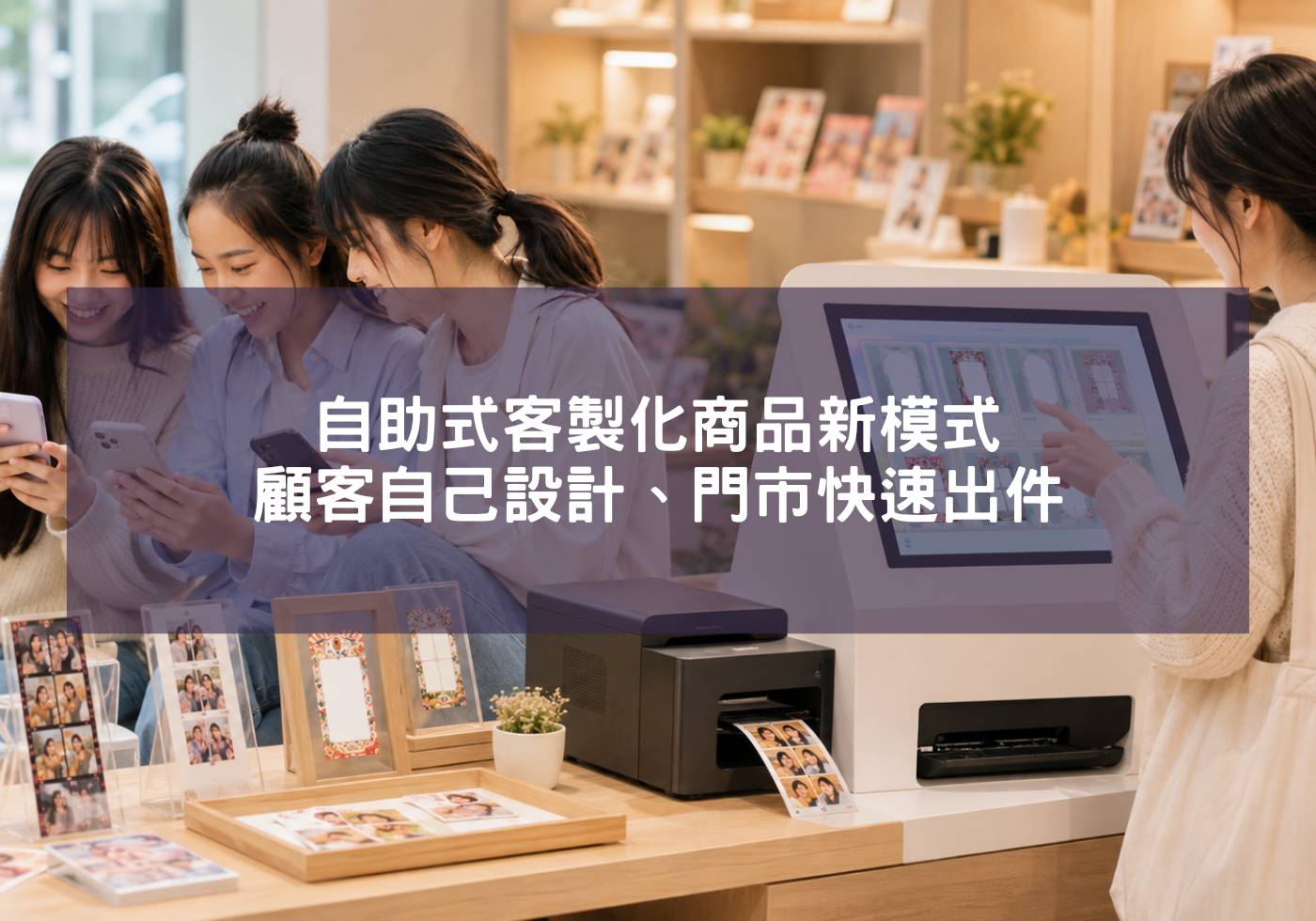 自助式客製化商品新模式：顧客自己設計、門市快速出件