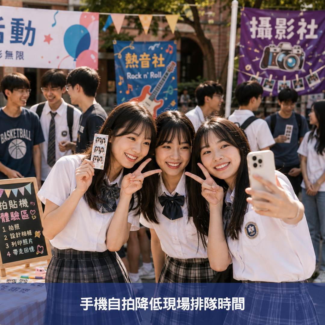 手機自拍降低現場排隊時間