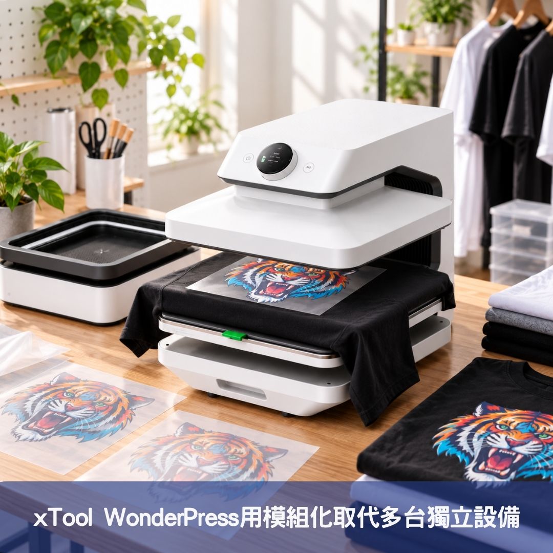 xTool WonderPress用模組化取代多台獨立設備