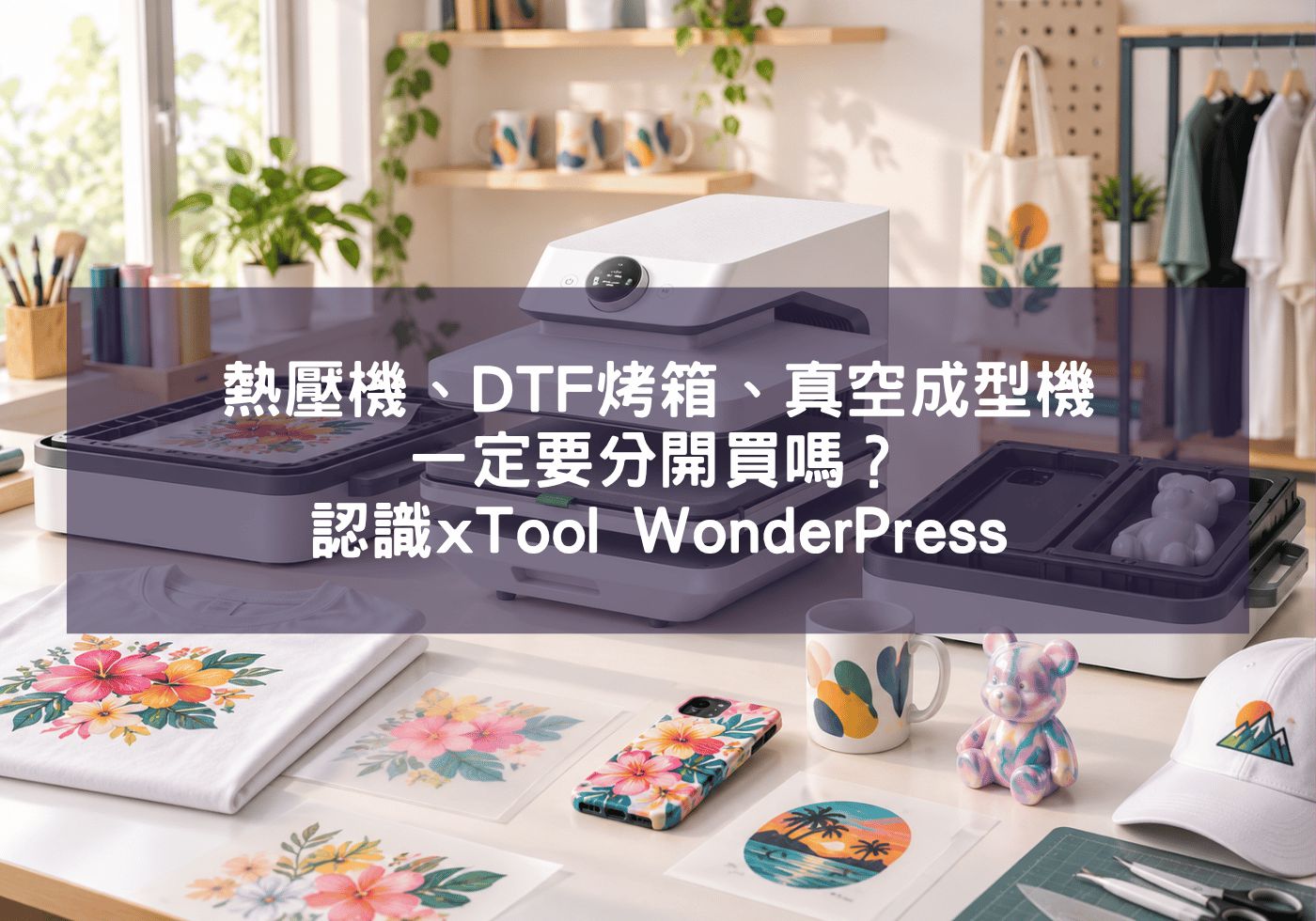 熱壓機、DTF烤箱、真空成型機一定要分開買嗎？認識xTool WonderPress