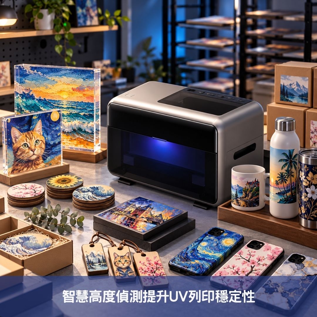 智慧高度偵測提升UV列印穩定性