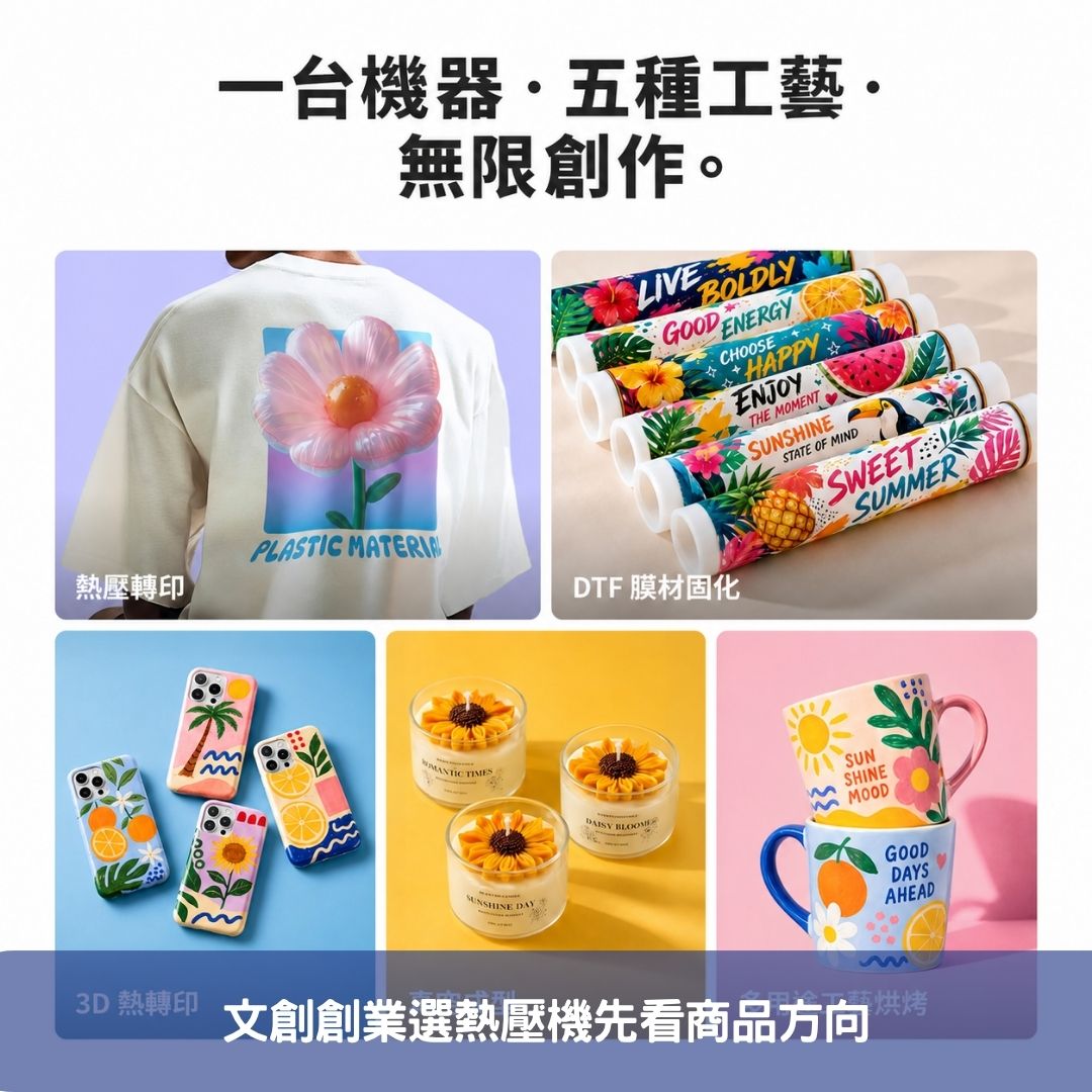文創創業選熱壓機先看商品方向