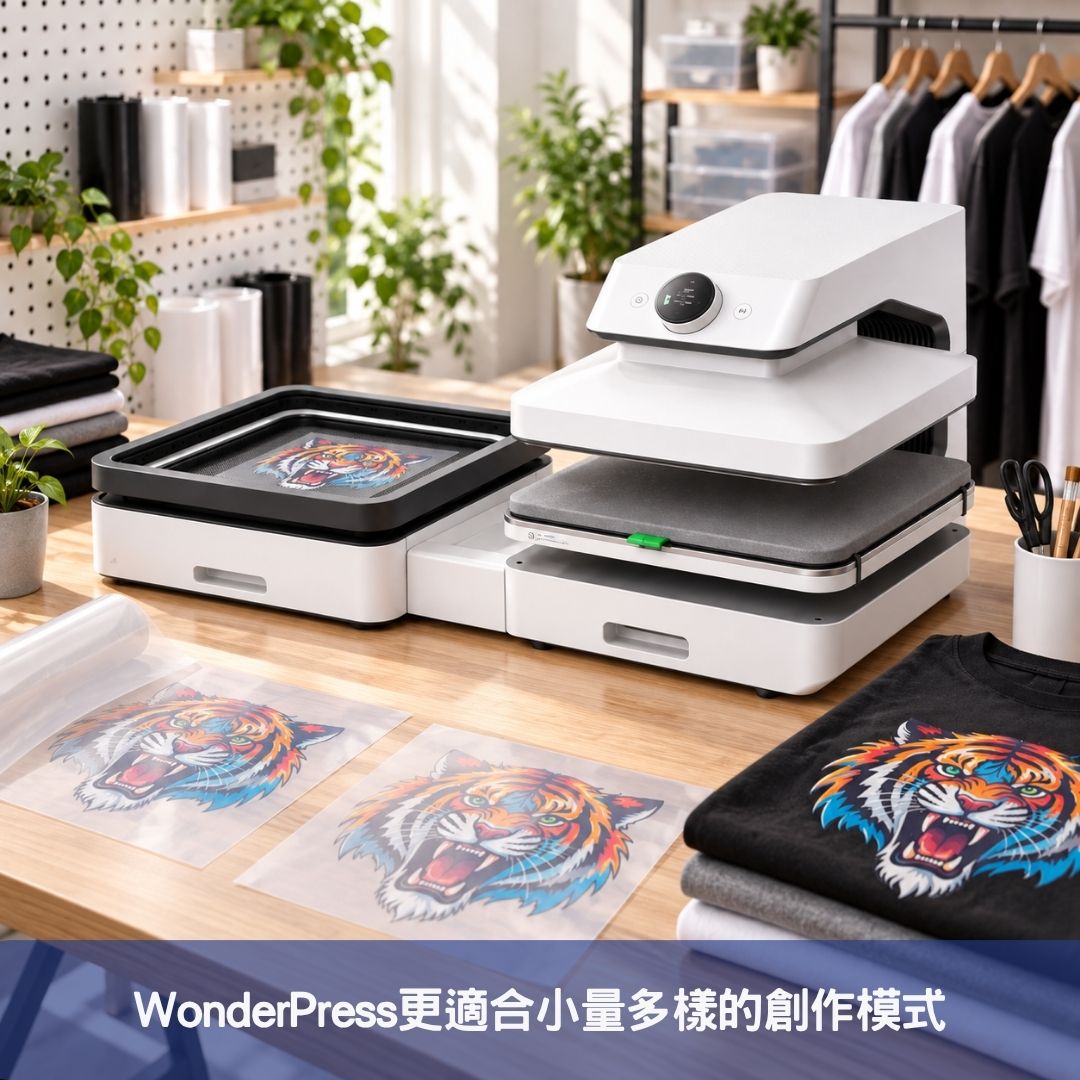 WonderPress更適合小量多樣的創作模式